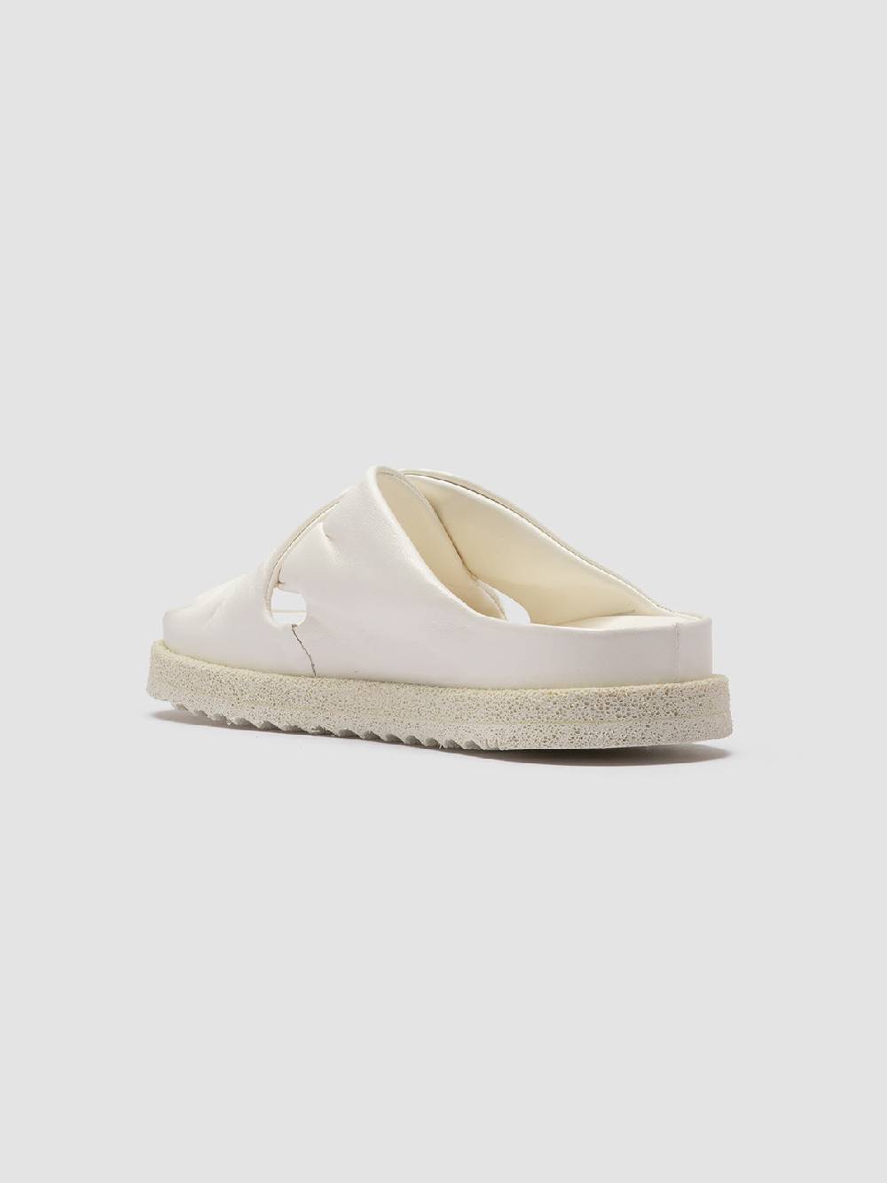 Officine Creative SANDS 103 Sandali Slide In Pelle Bianca
