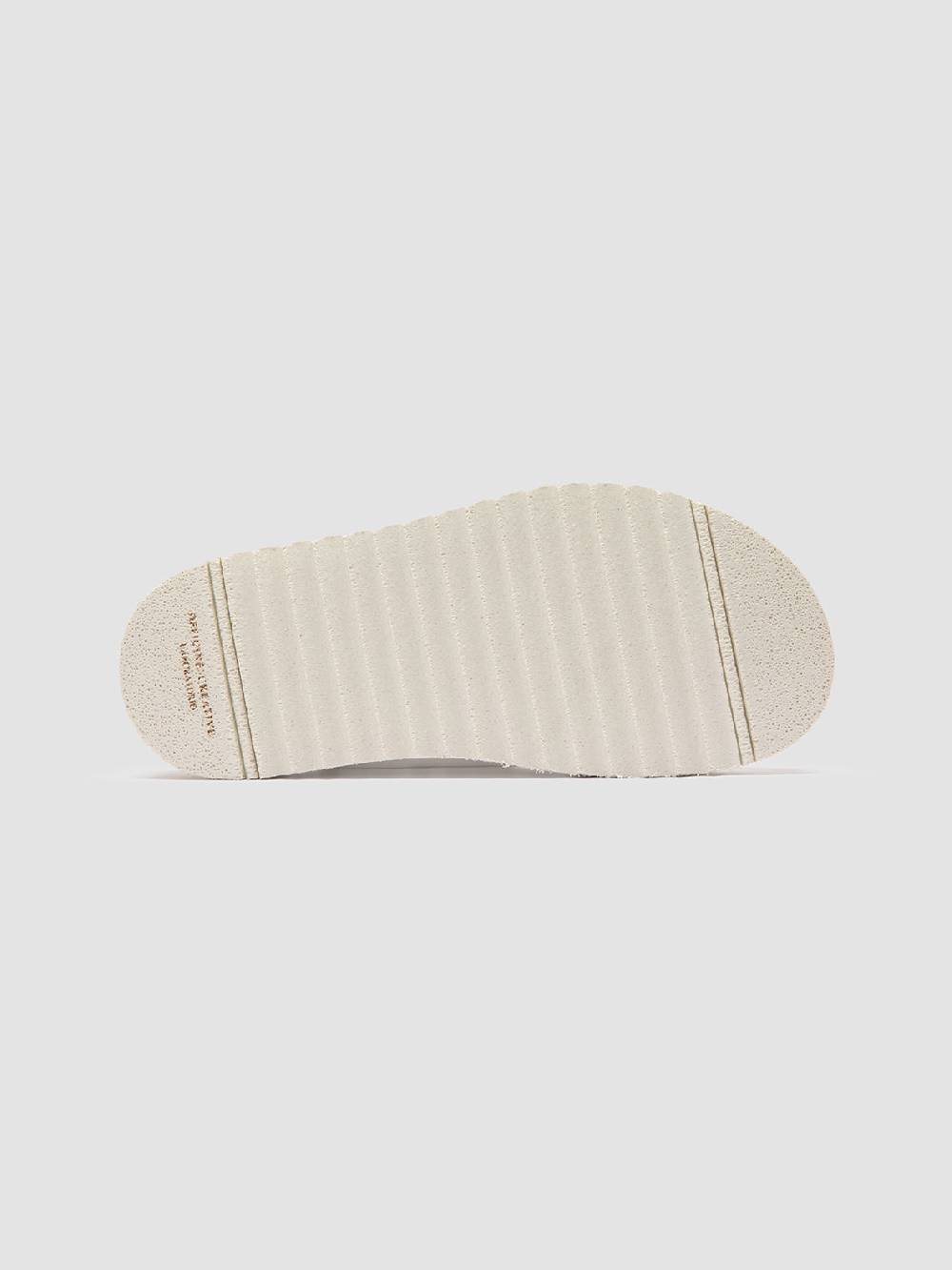 Officine Creative SANDS 103 Sandali Slide In Pelle Bianca