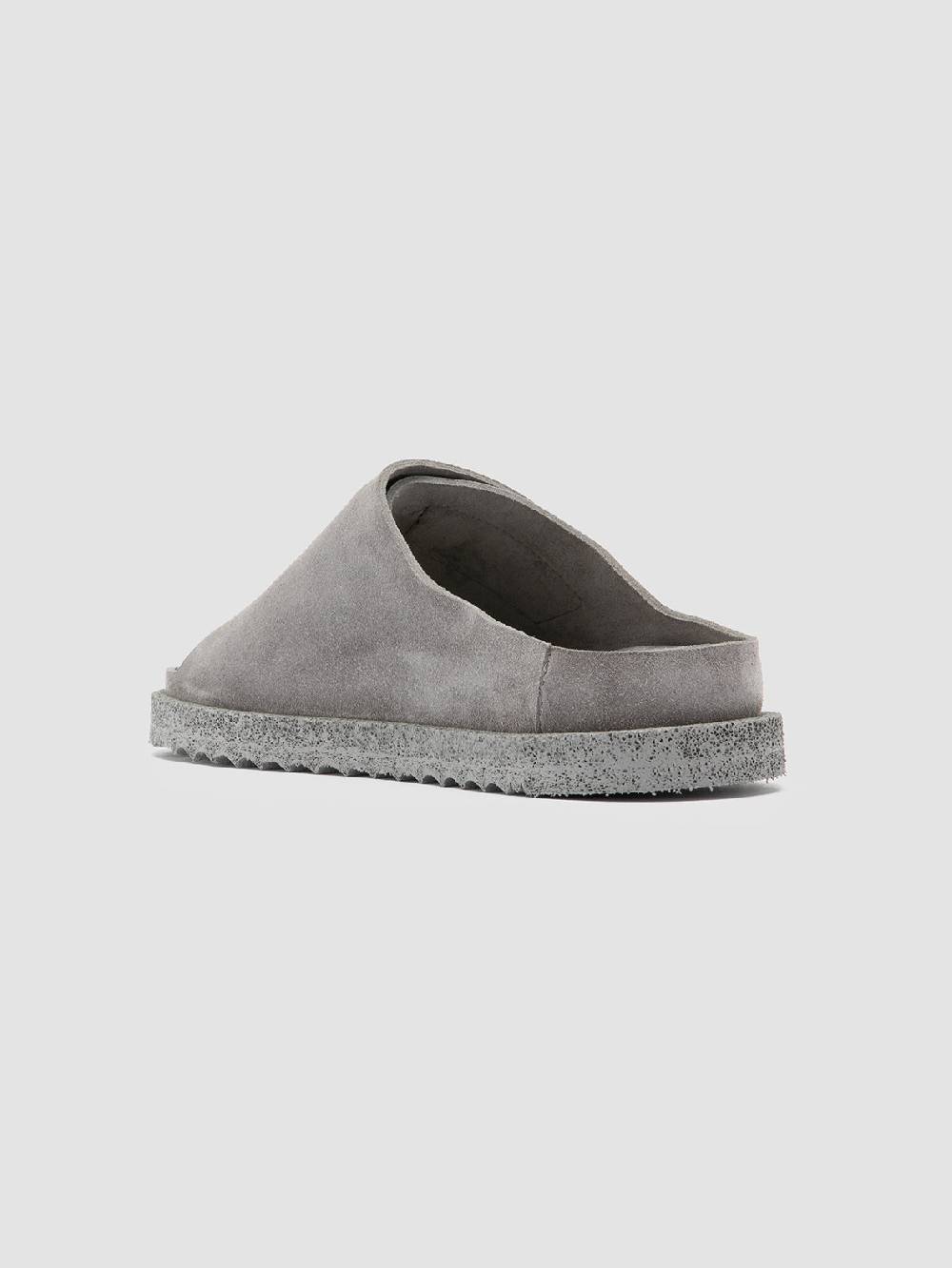 Officine Creative SANDS 106 Sandali Slide In Pelle Scamosciata Grigia