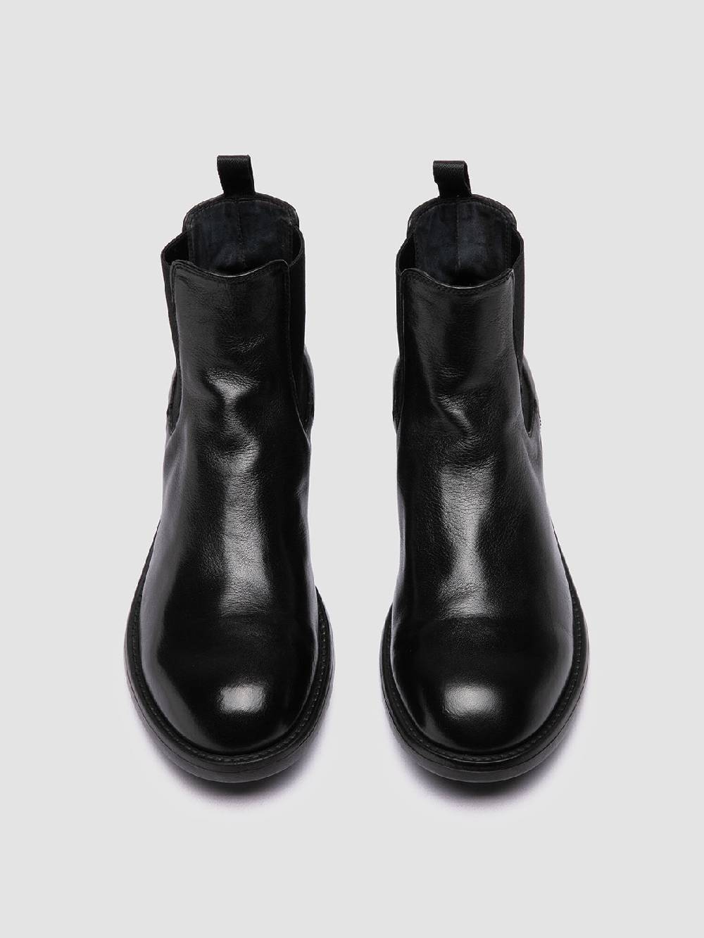 Officine Creative SERGEANT 102 Stivaletti Chelsea In Pelle Nera