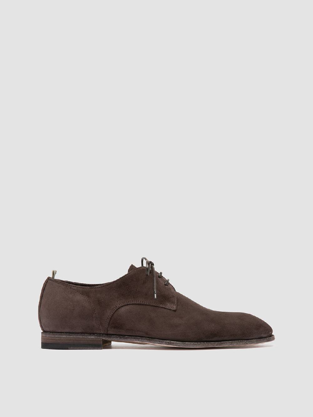 Officine Creative SOLITUDE 002 Scarpe Derby in Pelle Scamosciata Marrone