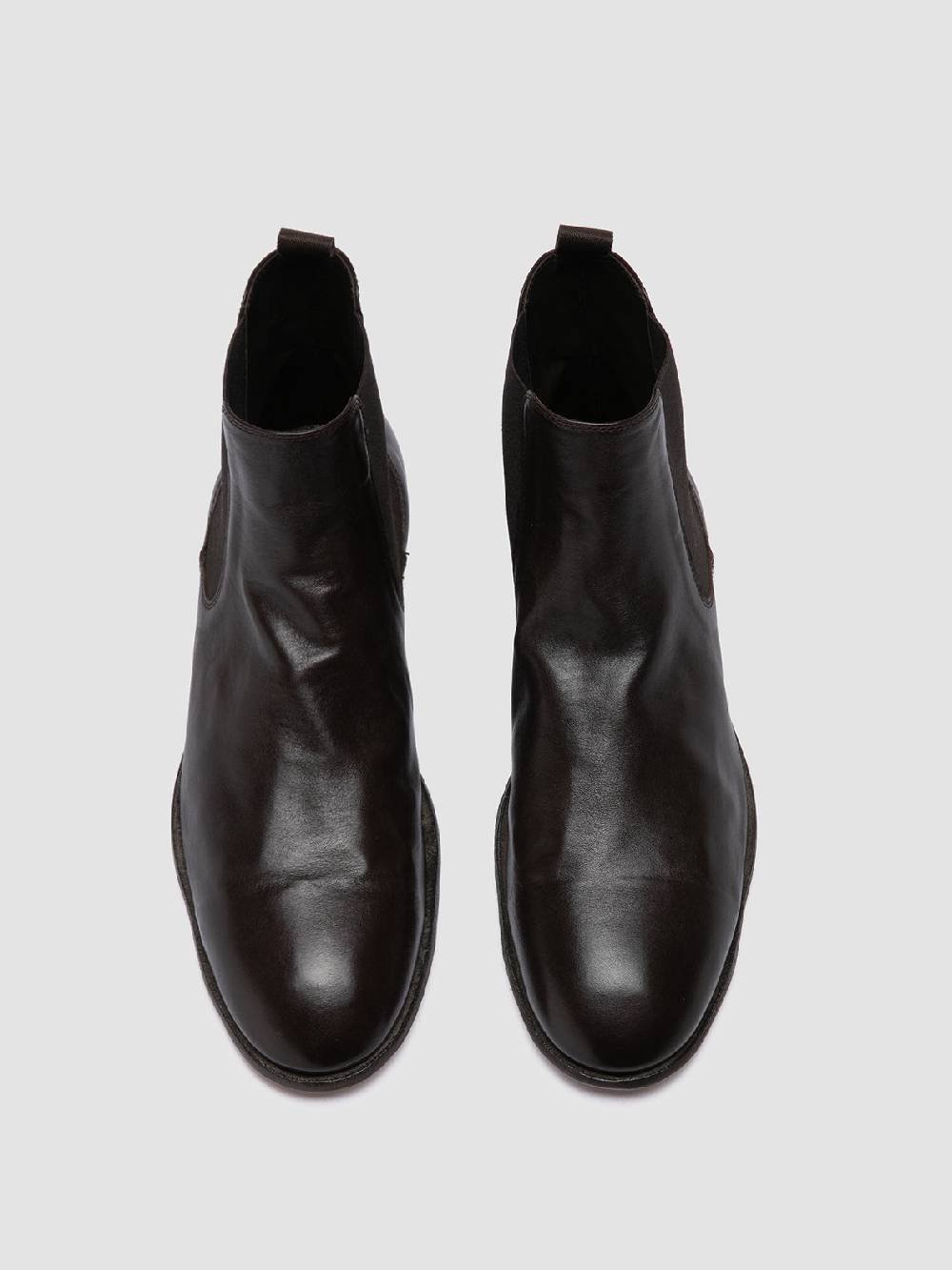 Officine Creative SOLITUDE 004 Brown Leather Chelsea Boots
