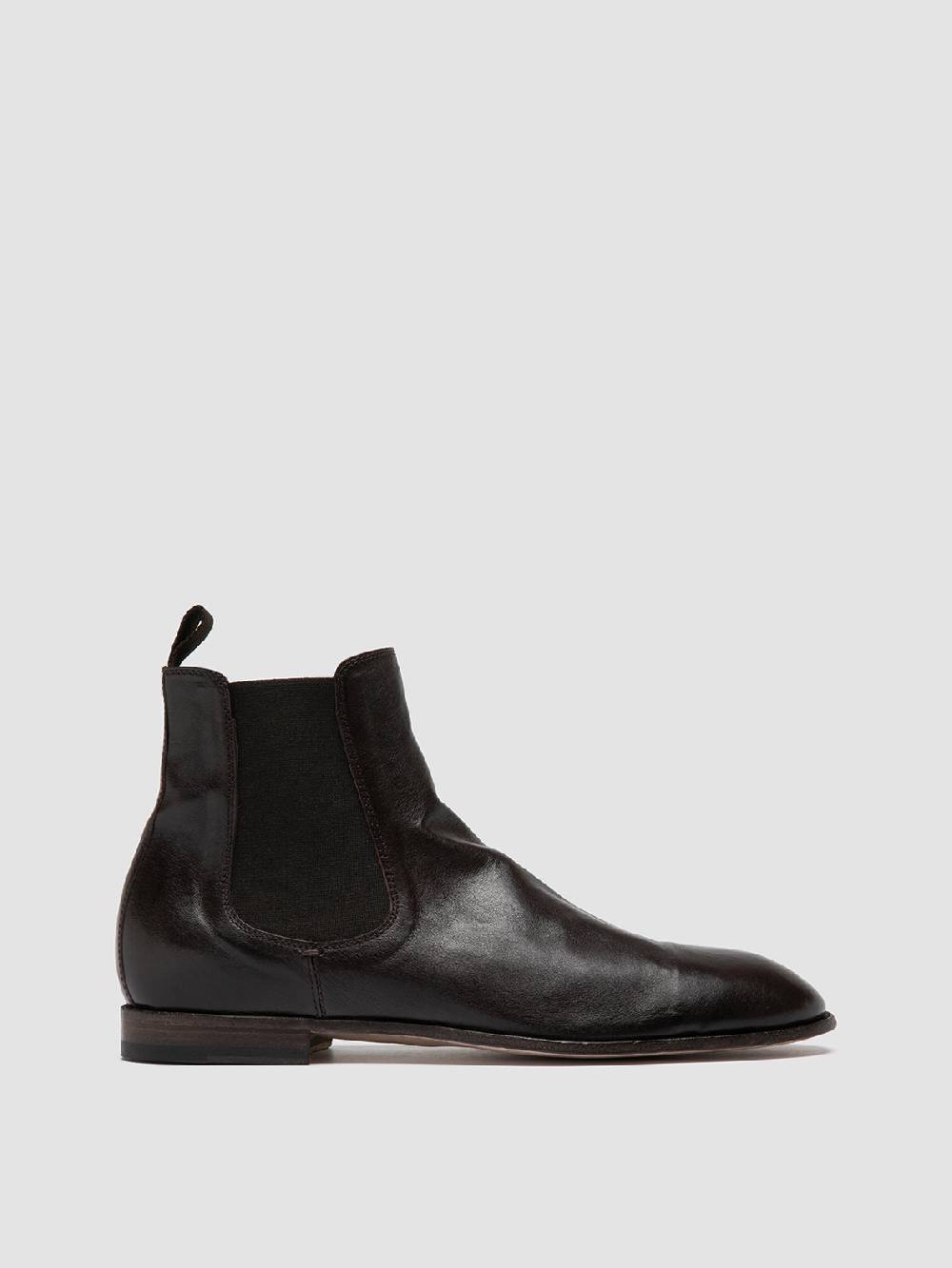 Officine Creative SOLITUDE 004 Brown Leather Chelsea Boots