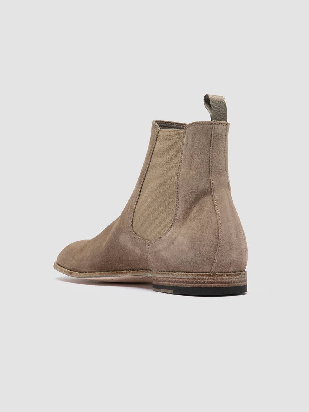 Officine Creative SOLITUDE 004 Stivaletti Chelsea In Pelle Scamosciata Tortora