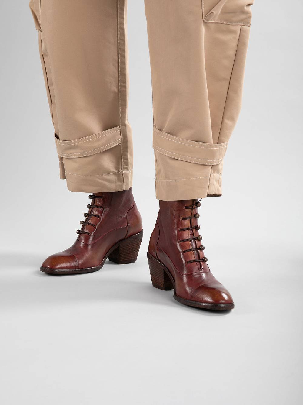 Officine Creative SYDNE 005 Stivali Zip In Pelle Nera