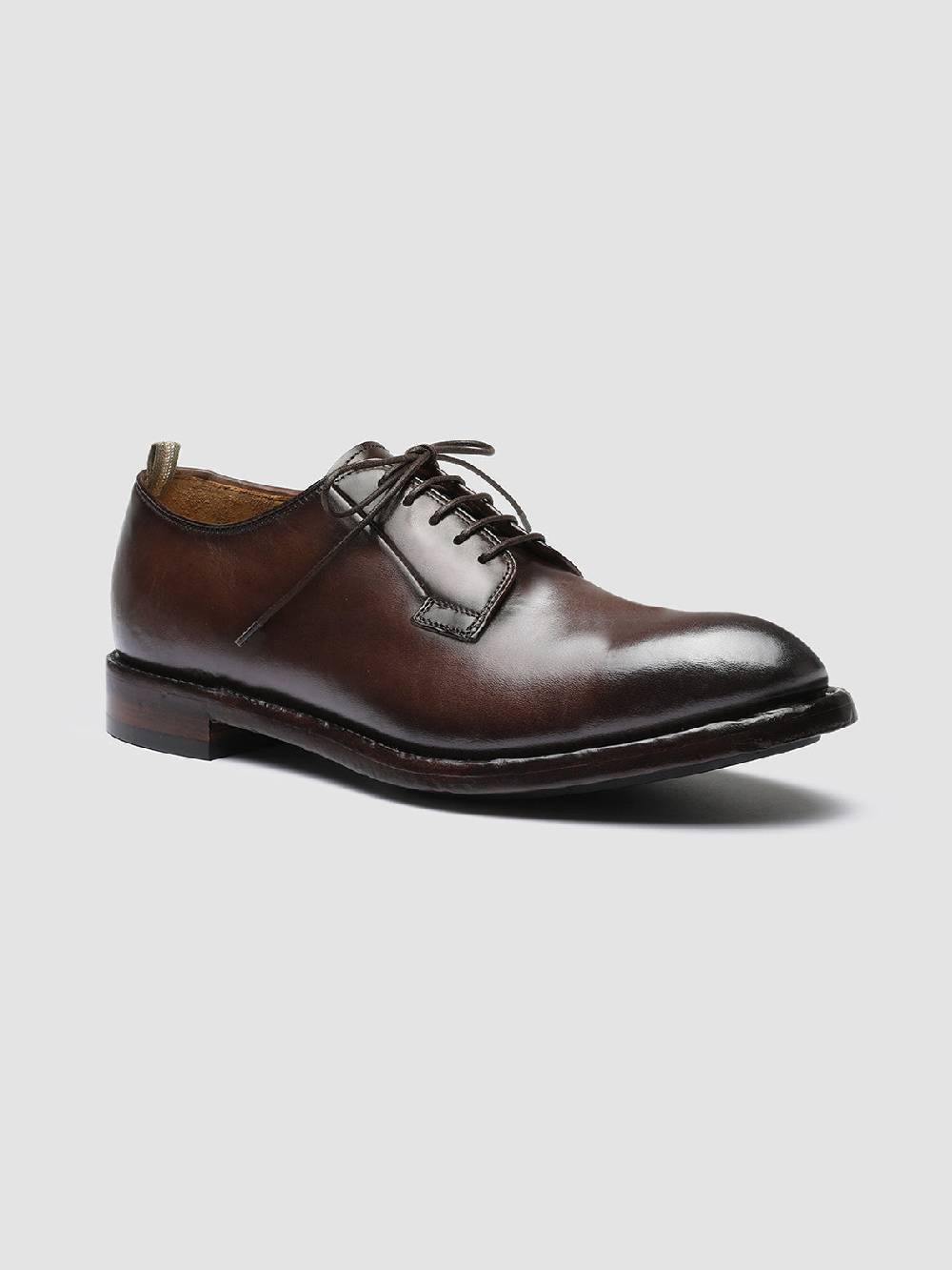 Officine Creative TEMPLE 007 Derby In Pelle Marrone