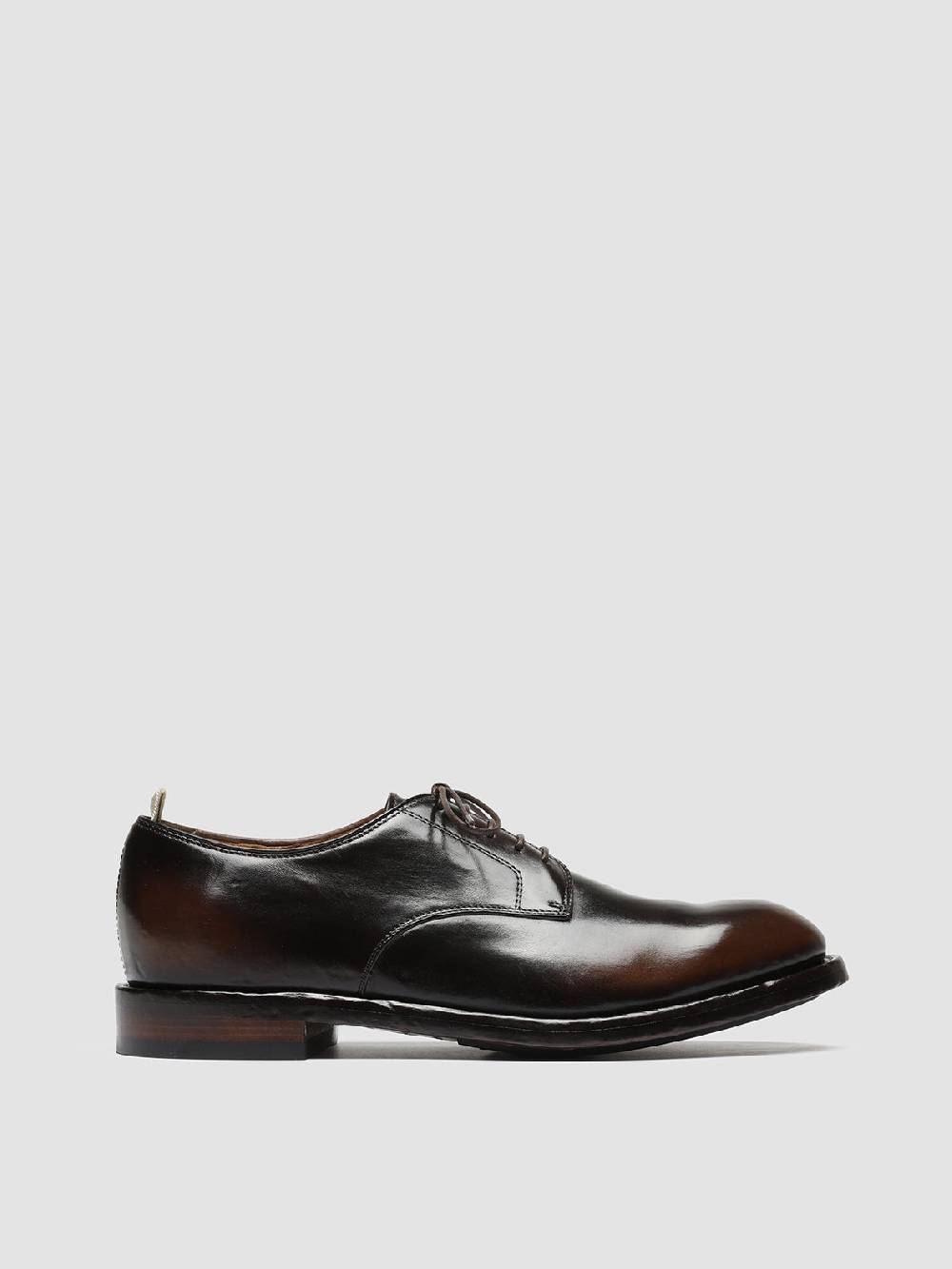 Officine Creative TEMPLE 018 Scarpe Derby in Pelle Marrone
