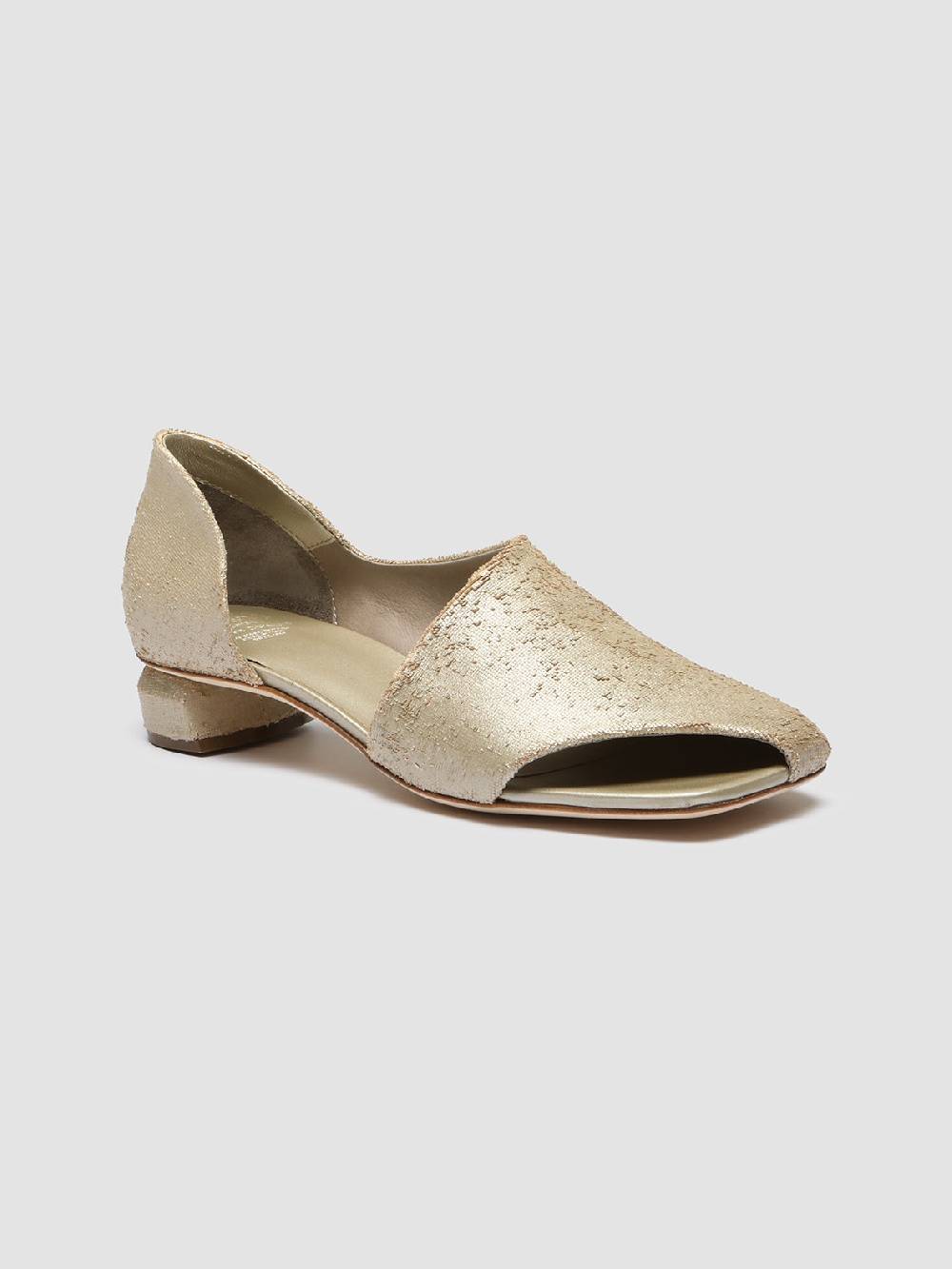 Officine Creative TESSA 009 Gold Leather Mule Sandals