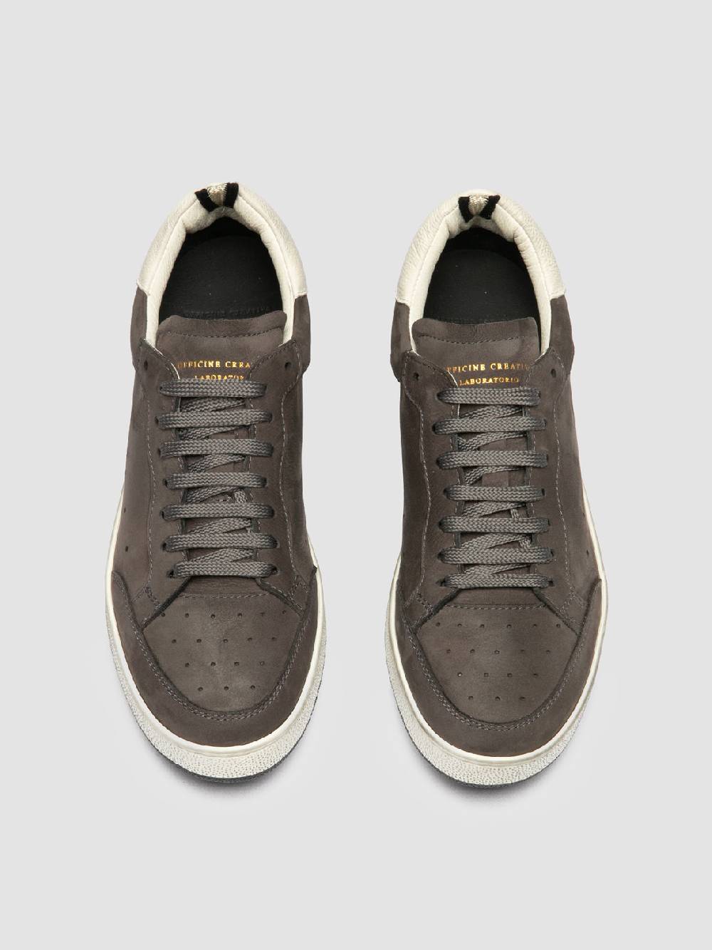 Officine Creative THE ANSWER 102 Sneaker Basse In Nabuk Grigio