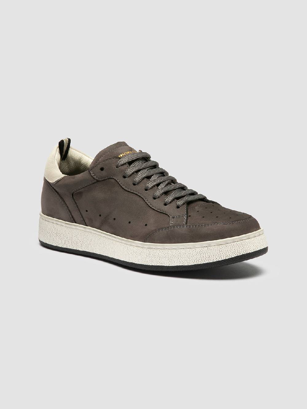Officine Creative THE ANSWER 102 Sneaker Basse In Nabuk Grigio