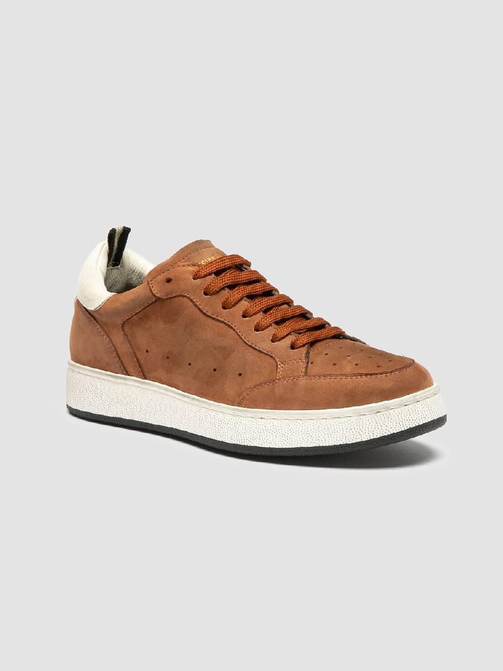 Officine Creative THE ANSWER 102 Sneaker Basse In Nabuk Marrone
