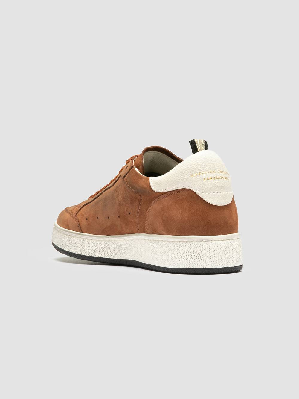 Officine Creative THE ANSWER 102 Sneaker Basse In Nabuk Marrone