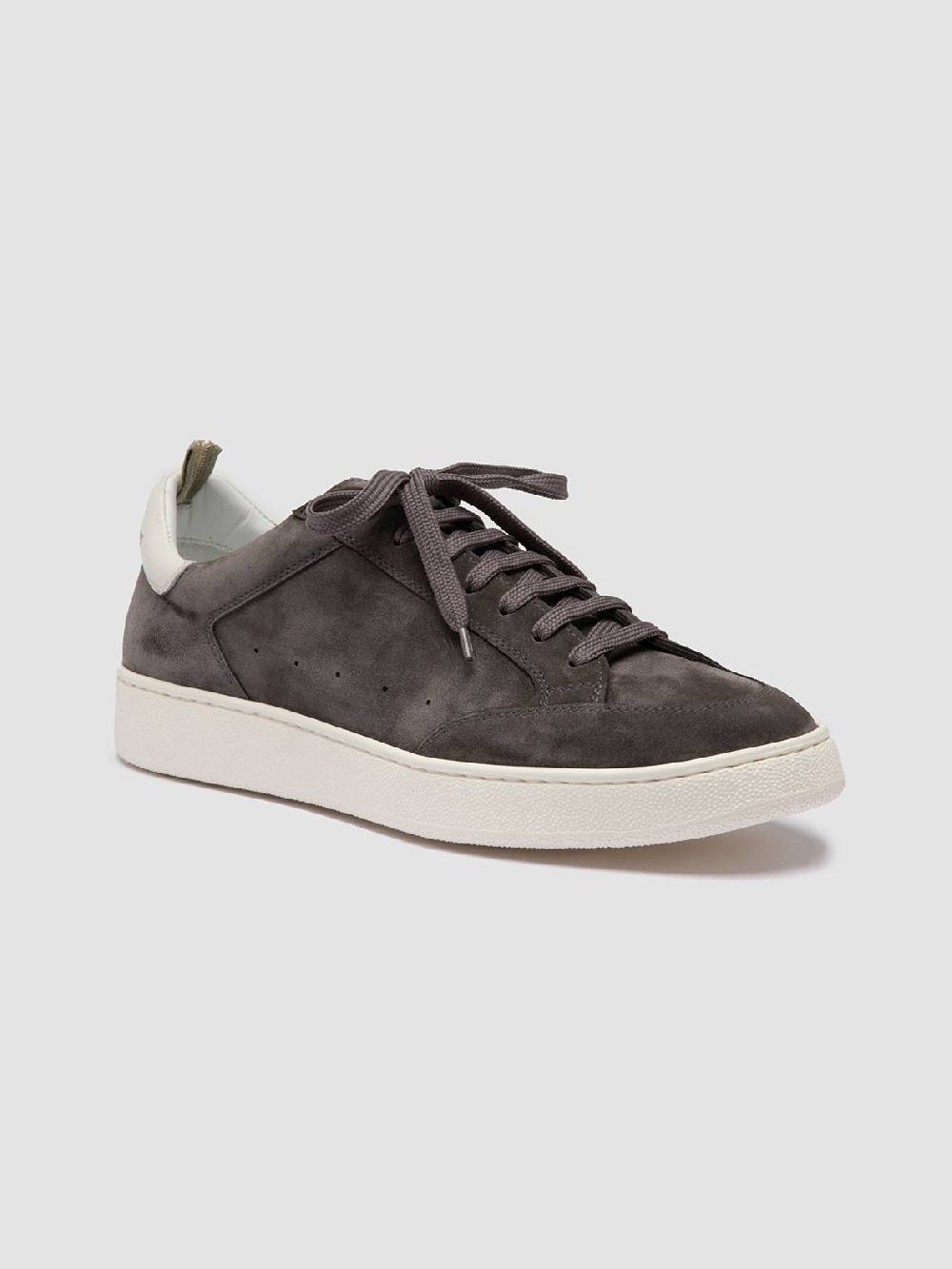 Officine Creative THE DIME 001 Sneaker Basse In Pelle Scamosciata Grigia