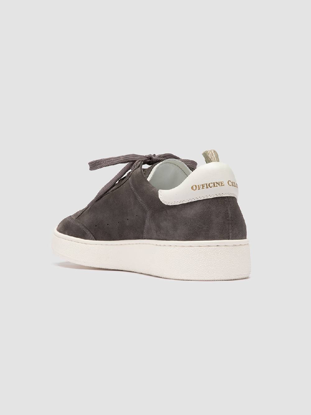 Officine Creative THE DIME 001 Sneaker Basse In Pelle Scamosciata Grigia