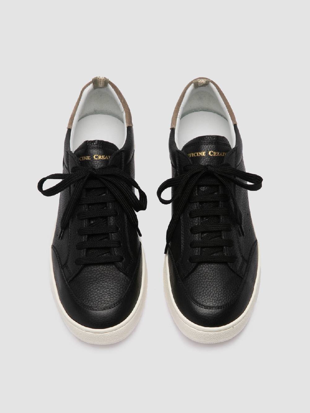 Officine Creative THE DIME 001 Sneaker Basse In Pelle Scamosciata Nera