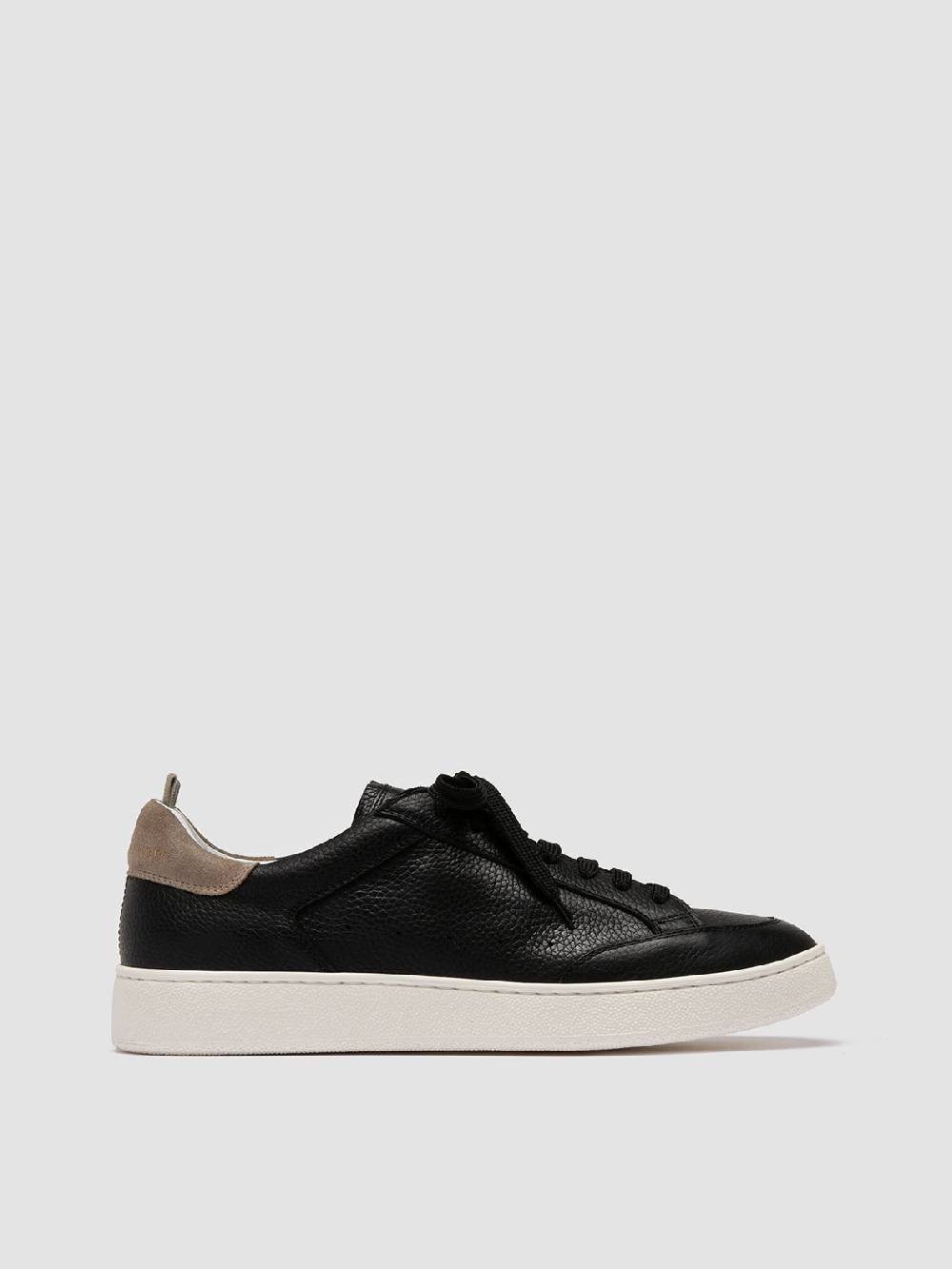 Officine Creative THE DIME 001 Sneaker Basse in Pelle Scamosciata Nera
