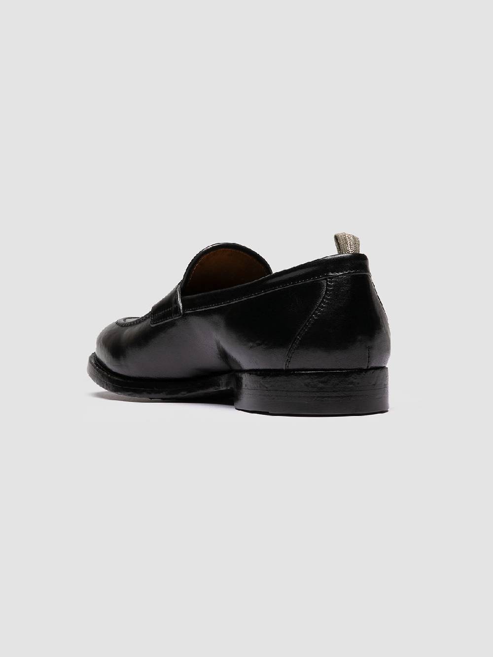 Officine Creative TULANE 002 Mocassini Penny In Pelle Nera