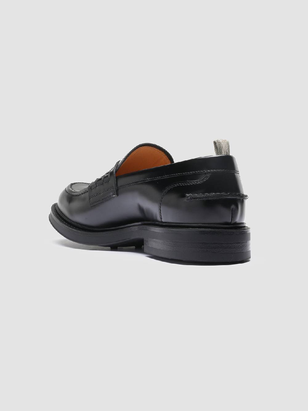 Officine Creative UNIFORM 001 Mocassini Penny In Pelle Nera