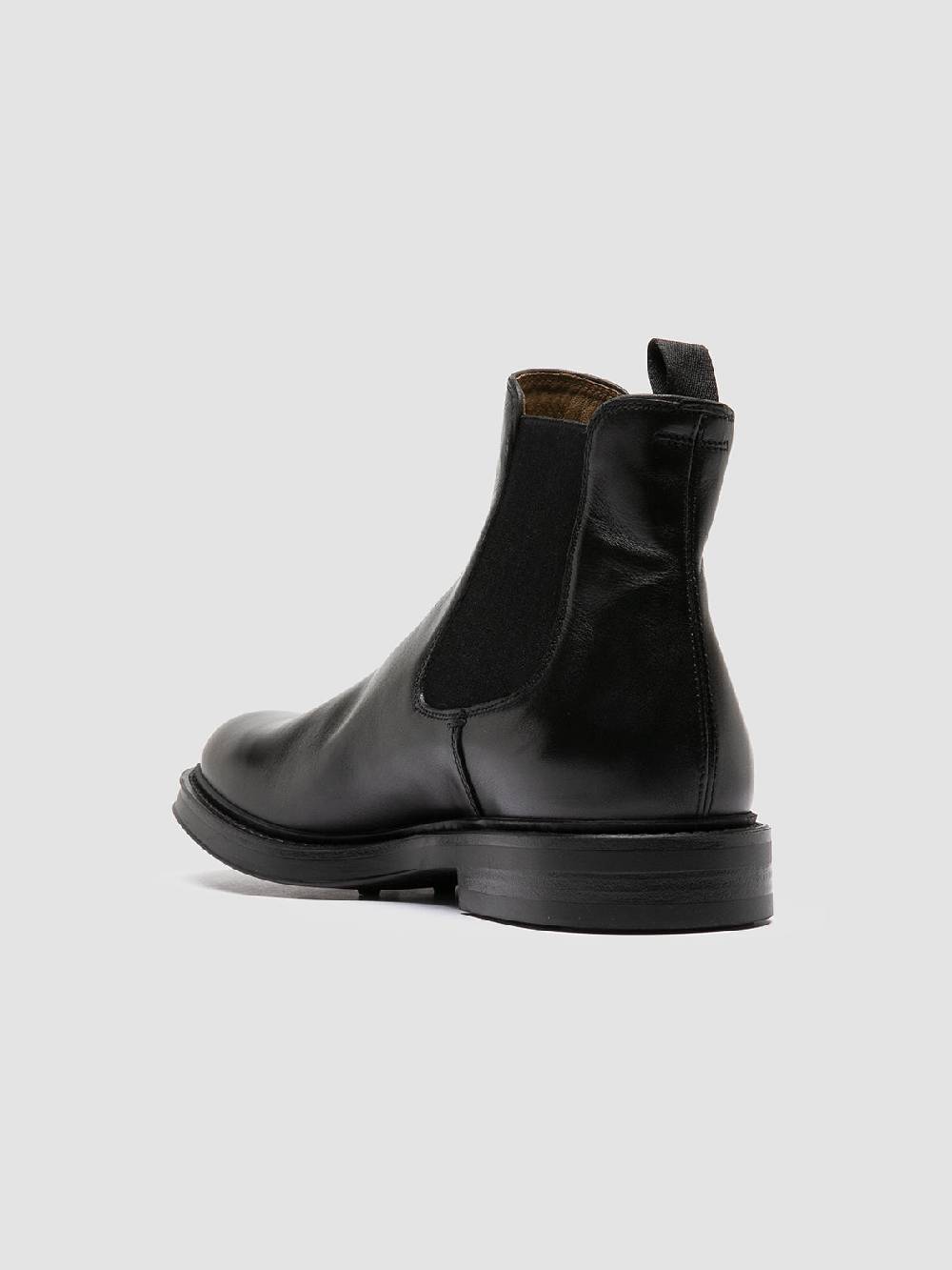 Officine Creative UNIFORM 005 Stivaletti Chelsea In Pelle Nera