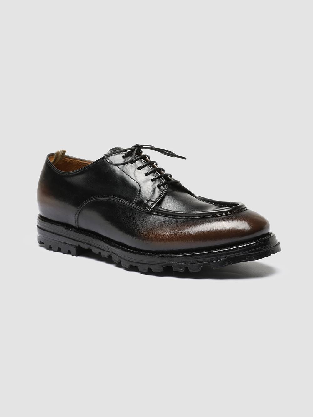 Officine Creative VAIL 009 Dark Brown Leather Derby Shoes