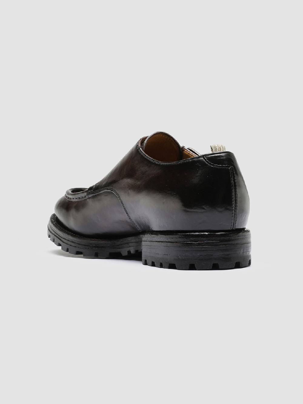 Officine Creative VAIL 012 Dark Brown Leather Monkstrap Shoes