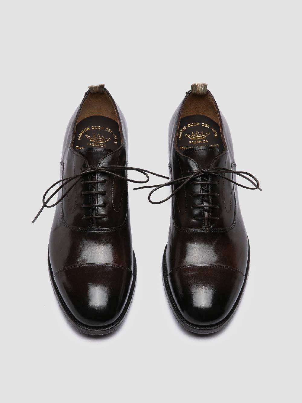 Officine Creative VANDERBILT CAOU 011 Scarpe Oxford Marroni In Pelle