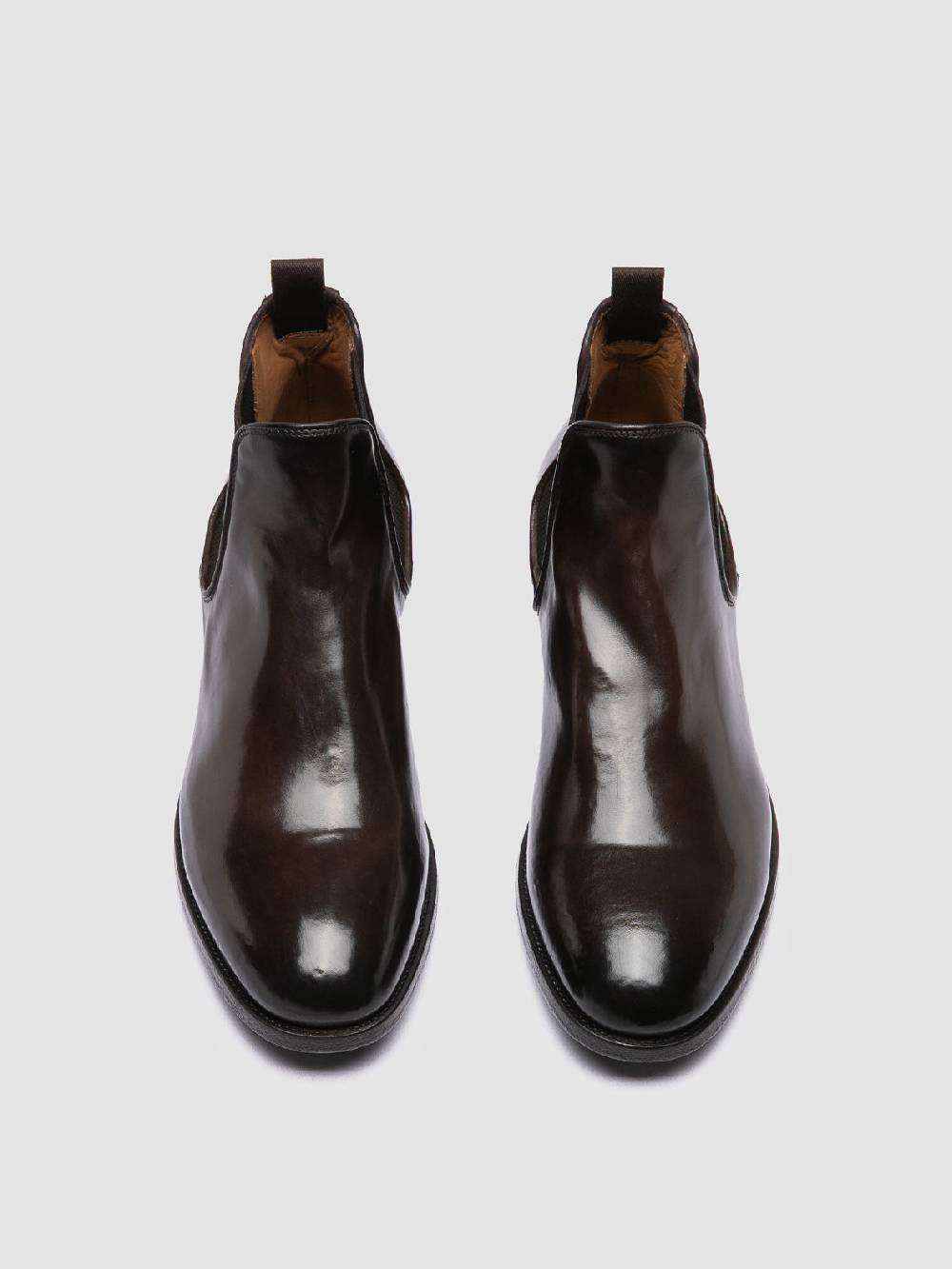 Officine Creative VANDERBILT CAOU 012 Stivali Marrone Scuro In Pelle