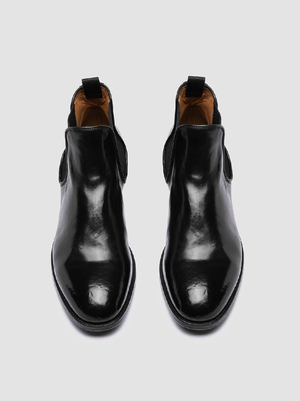 Officine Creative VANDERBILT CAOU 012 Stivali Neri In Pelle