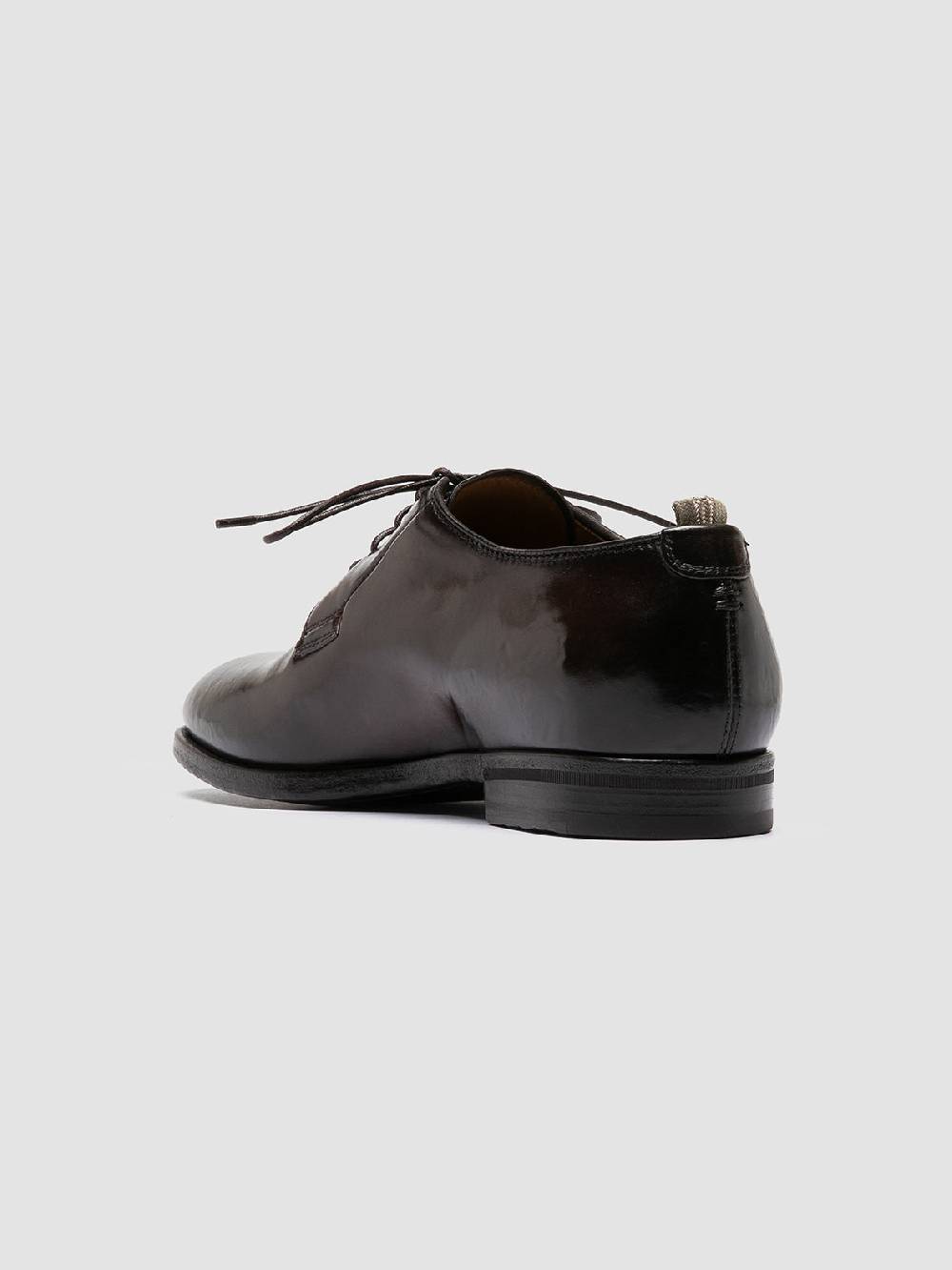Officine Creative VANDERBILT CAOU 013 Scarpe Derby Marrone Scuro In Pelle