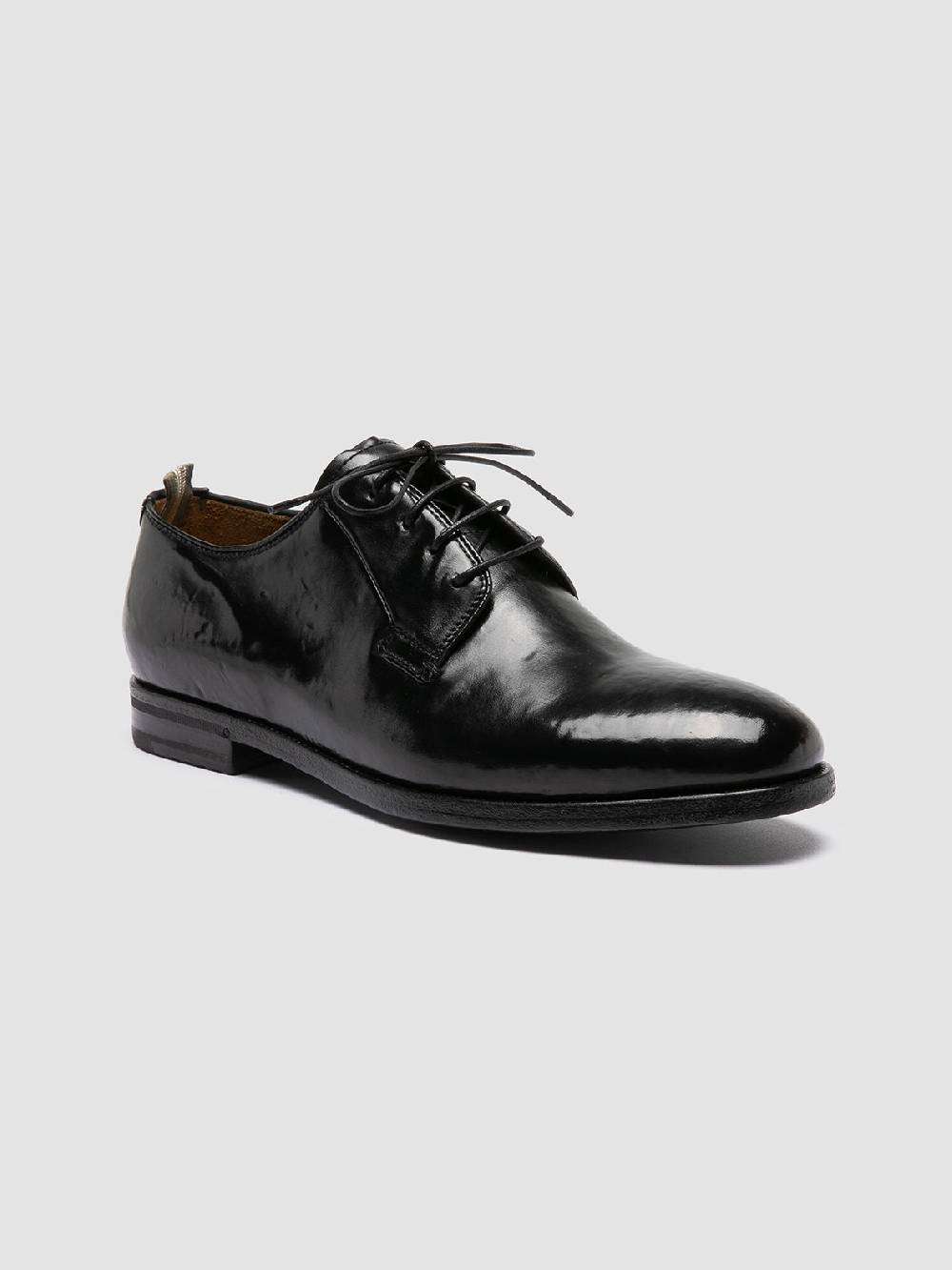 Officine Creative VANDERBILT CAOU 013 Scarpe Derby Nere In Pelle