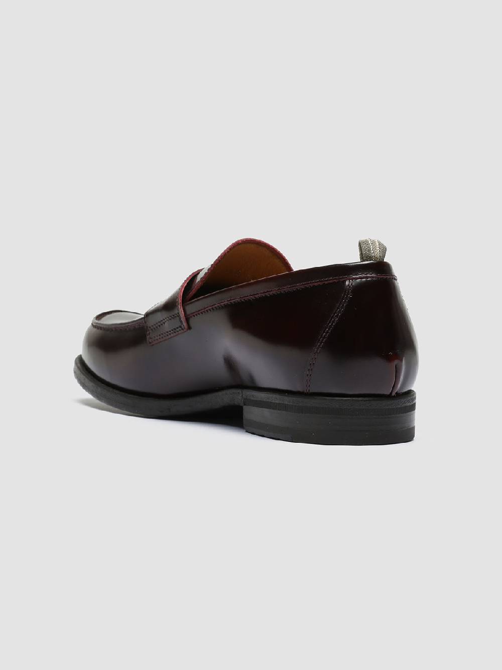 Officine Creative VINE 001 Mocassini In Pelle Bordeaux