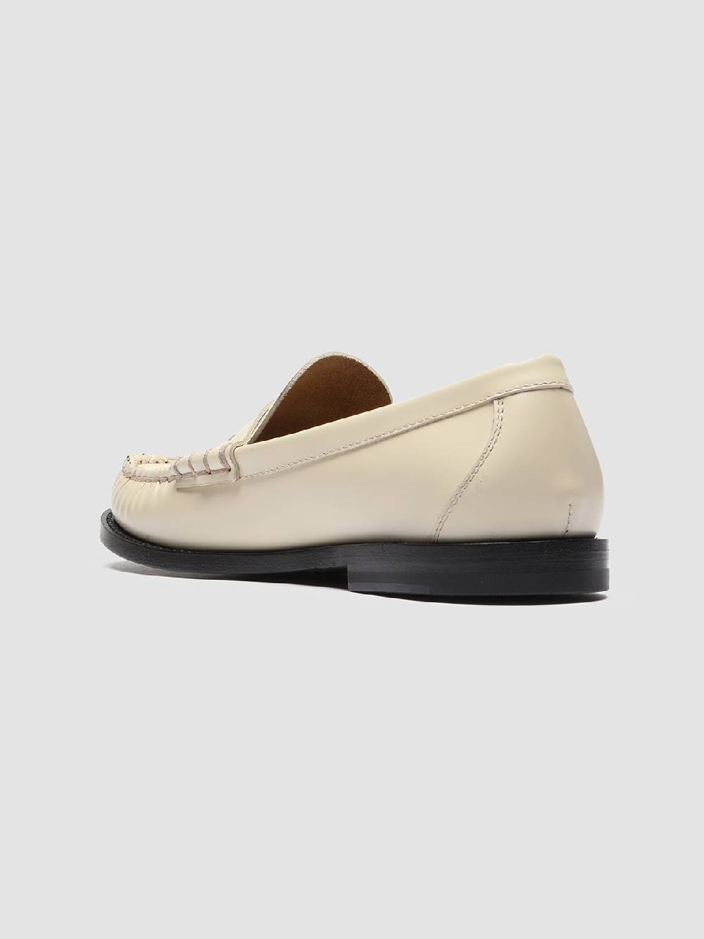 Officine Creative ZIVAGO 103 Ivory Leather Penny Loafers