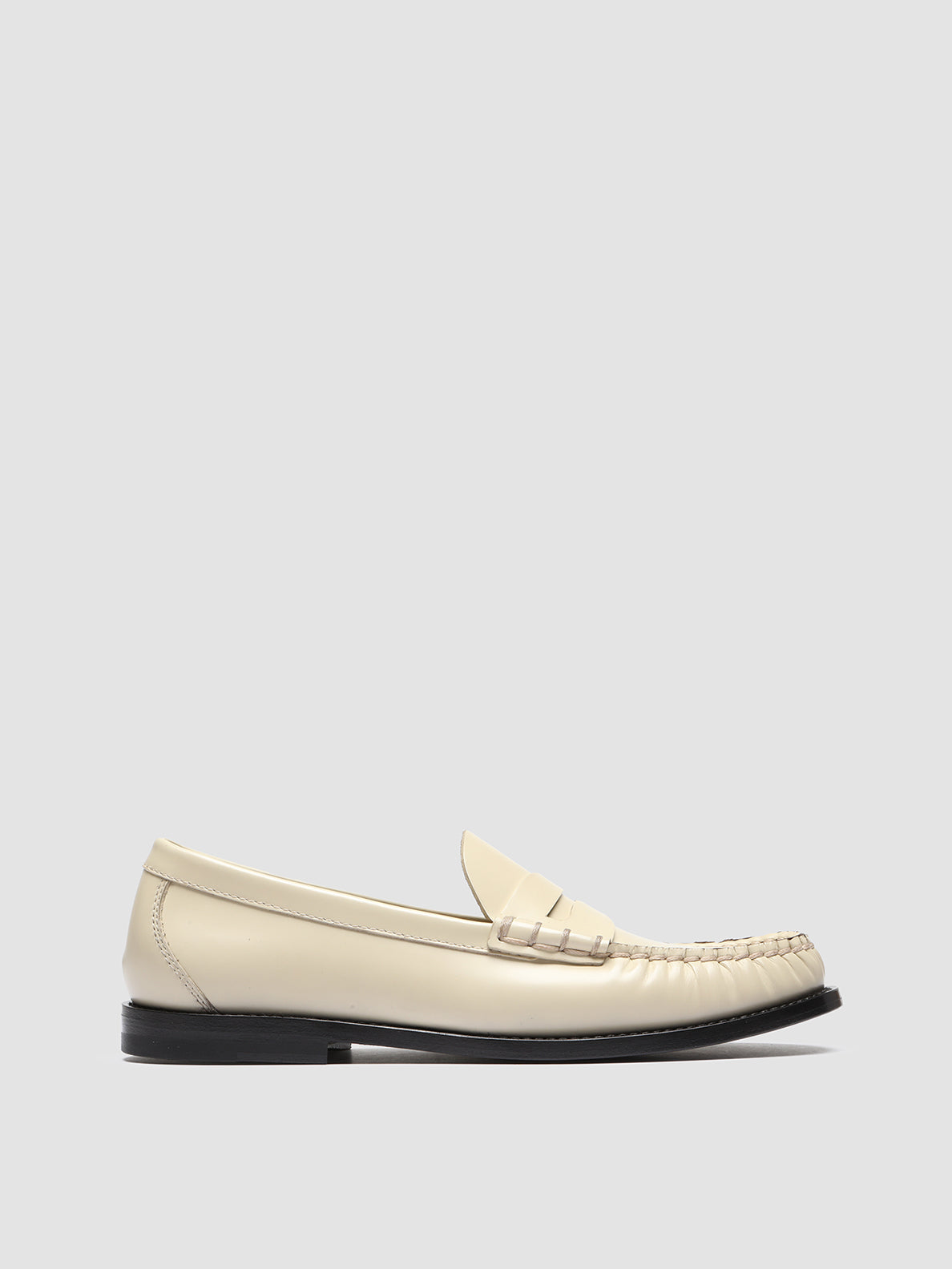 Officine Creative ZIVAGO 103 Ivory Leather Penny Loafers