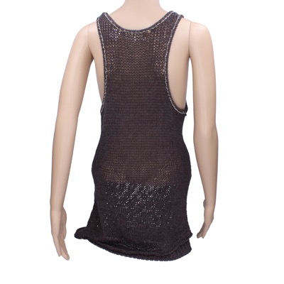 Canotta Vestito Donna INHABIT XS Grigio Cotone AN675