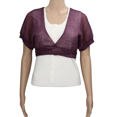 coprispalle donna 11.04 MILANO 42 viola acrilico AN798