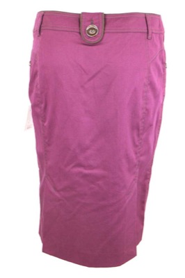 Gonna Donna MARIELLA ROSATI 42 Viola Cotone AM325