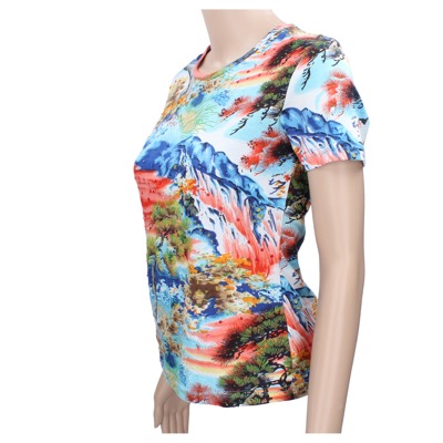 Maglia Donna AMERICAN ANGEL Tg. S Multicolor Cotone AR285