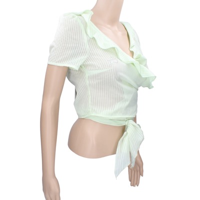 Maglia Donna ROCCOBAROCCO 42 Verde Poliestere Cotone AP37