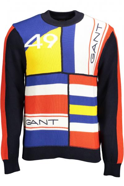 maglia uomo GANT L blu tessuto CZ40