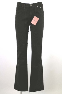 pantaloni donna JECKERSON 26 marrone cotone AM200