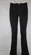 pantaloni donna JECKERSON 26 nero cotone AM197