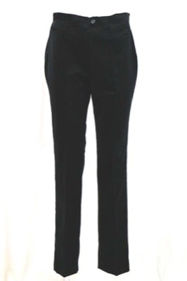 pantaloni donna MADE IN ITALY 46 nero cotone AN371