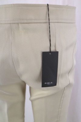 Pantaloni Donna P. M. E. (PME) 42 Poliestere Cotone Elastan Beige AN585