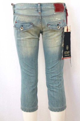 Pantaloni Donna STAFF JEANS & CO. 27 Celeste Cotone AR822