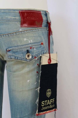 Pantaloni Donna STAFF JEANS & CO. 27 Celeste Cotone AR822