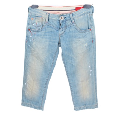 pantaloni donna STAFF JEANS & CO. 27 celeste cotone AR822