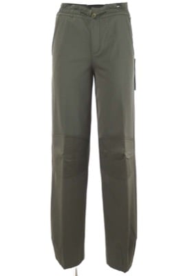 pantaloni donna STRENESSE 38 verde scuro poliestere AN364