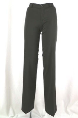 pantaloni donna STRENESSE 38 verde scuro poliestere AN374