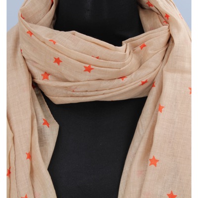 Pareo Donna NALI' Beige Cotone Arancione AF422