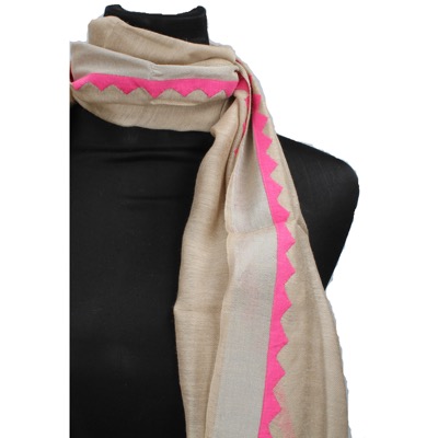 Pareo Donna NALI' Beige Seta Rosa AF446